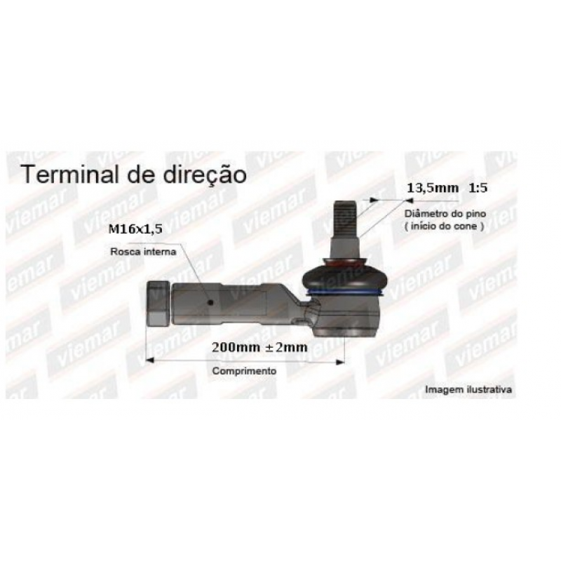 Terminal Direcao Cerato  Lado Esquerdo (le) 2013/2019 Viemar