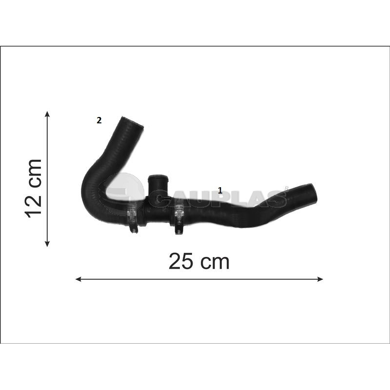Mangueira Entrada Ar Quente Celta Prisma 1.4 2009/2012 (com Conexao T) Disfix