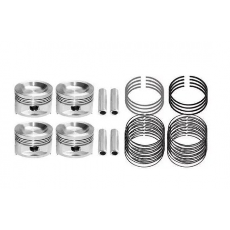 Pistao/aneis Uno Evo 1.0 2011/ Mahle Metal Leve