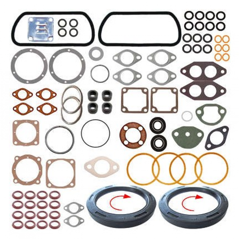 Jg Juntas Motor Vw Ar Fusca Brasilia Kombi Com Retentor Bastos Juntas