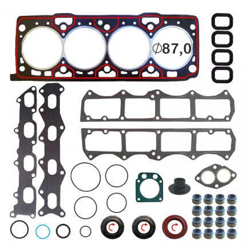 Jogo Juntas Cabecote Fiat Marea Brava 1.6 16v 00/07 Palio Siena 1.6 16v 99/03 (pistao 86,4mm) (amianto Com Retentor) ...