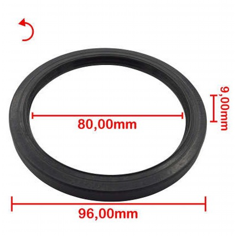 Retentor Traseiro Virabrequim Fiat Jeep Citroen Firefly 1.0 6v 1.3 8v Gse 1.3 16v 80x96x9mm Bastos Juntas