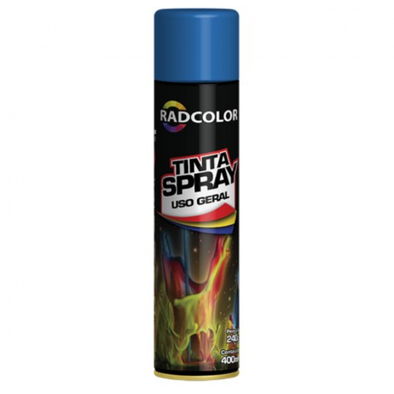Tinta Spray Azul Motor 400ml Radnaq Aditivos