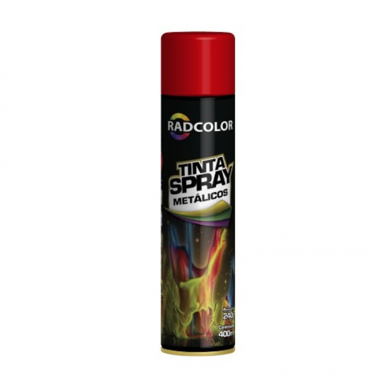 Tinta Spray Vermelho 400ml Radnaq Aditivos