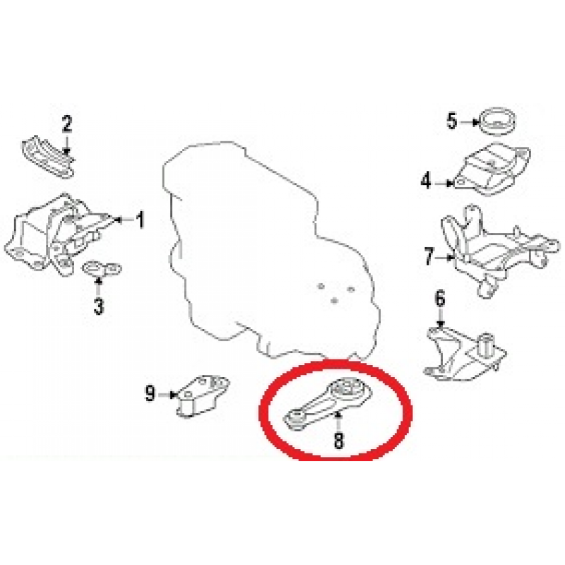 Coxim Cambio Versa March 1.6 16v (traseiro Inferior) Shockbras