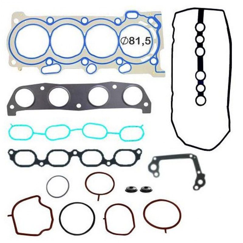 Jg Juntas Motor Metal  S/ Retentor Toyota Corolla Vvti Filder Vvti 1zzfe 3zzfe 4zzfe 1.6 1.8 16v 98/... Bastos Juntas