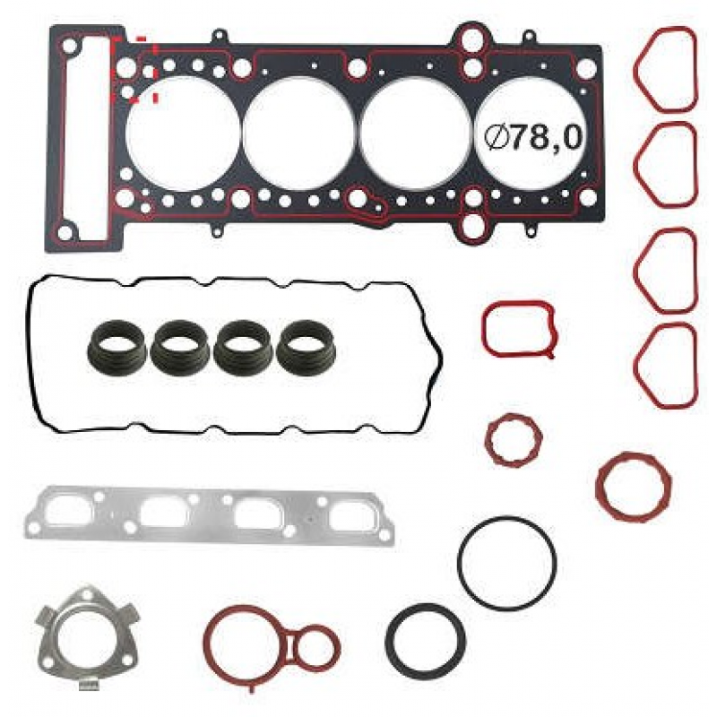 Jg Juntas Cabecote Fiat Bravo Doblo Idea Linea Palio Punto Jeep Renegade 1.8 16v Etorq 2015/ (fibra) Bastos Juntas