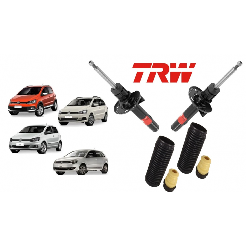 KIT AMORTECEDOR ORIGINAL DIANTEIRO FOX SPACEFOX + BATENTE