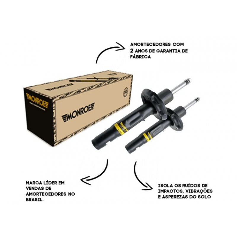 KIT PAR AMORTECEDOR DIANTEIRO VW T-CROSS TCROSS