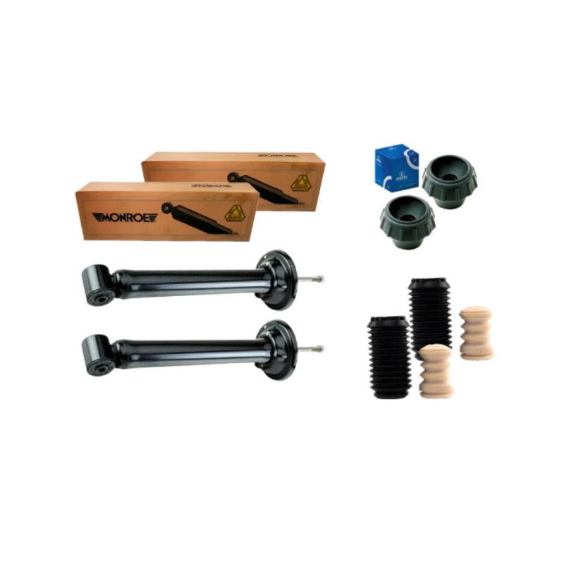 KIT PAR AMORTECEDOR TRASEIRO GOL RALLYE TRACK G5 G6 G7 MONROE ORIGINAL